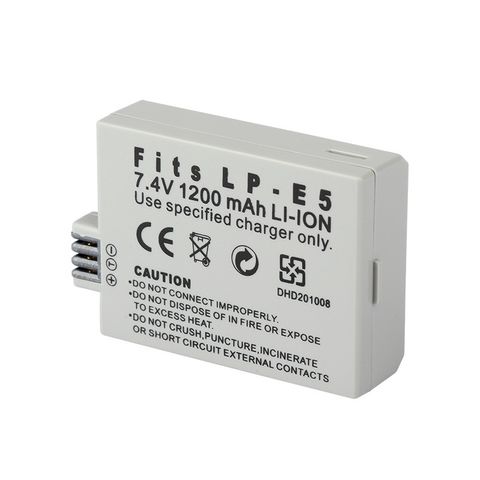Pin Máy Ảnh Canon LP-E5 7.4V - Phụ Kiện Nhiếp Ảnh Tương Thích Canon EOS 1000D, 500D, 450D, Kiss X3, Rebel X