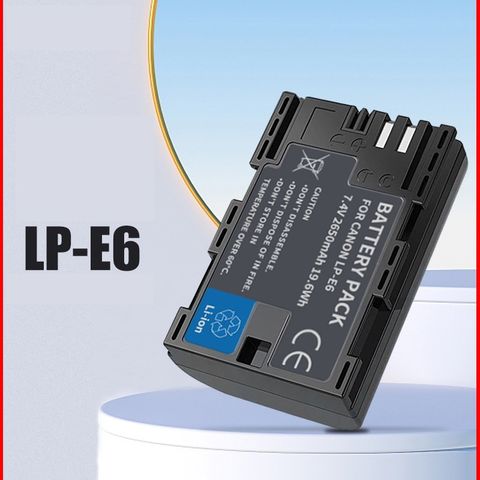 Pin Máy Ảnh Canon LP-E6 (LPE6N) - Dùng Cho EOS 6D, 7D, 70D, 60D, 5D, 80D, BG-E13, BG-E11, BG-E9, BG-E7 - Dung Lượng 1865mAh