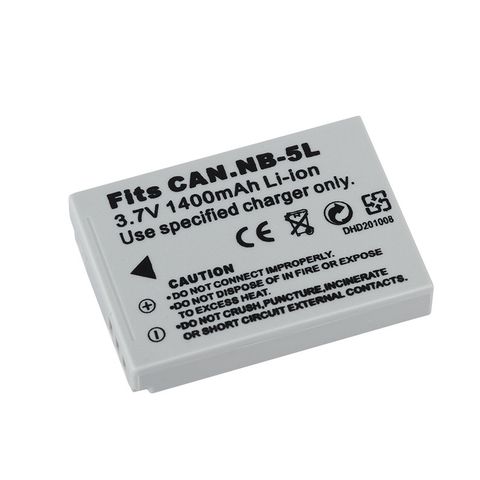 Pin Máy Ảnh Canon NB-5L 3.7V 1400mAh - Tương Thích Canon PowerShot S95, S100, IXUS 800IS, Thời Gian Chụp Ảnh Bất Tận