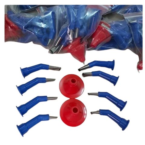 Bộ Vòi Bơm Keo Silicon 10 Chi Tiết - Vòi Inox và Nhựa Chống Mài Mòn, Tiện Lợi Lắp Đặt Dụng Cụ Nghề Nghiệp