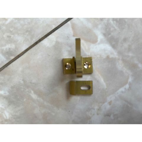 Chốt Mỏ Cò Thau Hình Con Chim - Thiết Kế Đẹp, Dùng Cho Cửa Sổ và Thùng Hộp - Chất Liệu Đồng Vàng 26x30mm