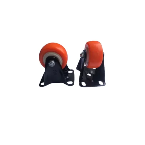 Bánh xe nhập khẩu 5 phân màu cam/màu đen có khóa và không khóa chịu tải cao