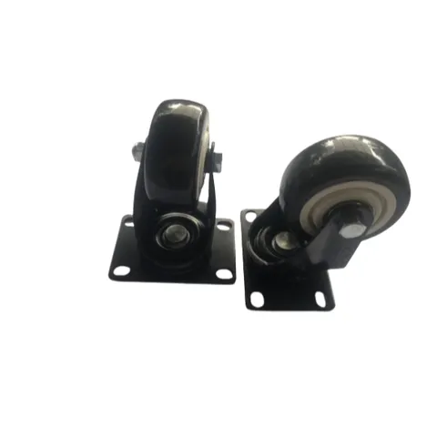 Bánh xe nhập khẩu 5 phân màu cam/màu đen có khóa và không khóa chịu tải cao