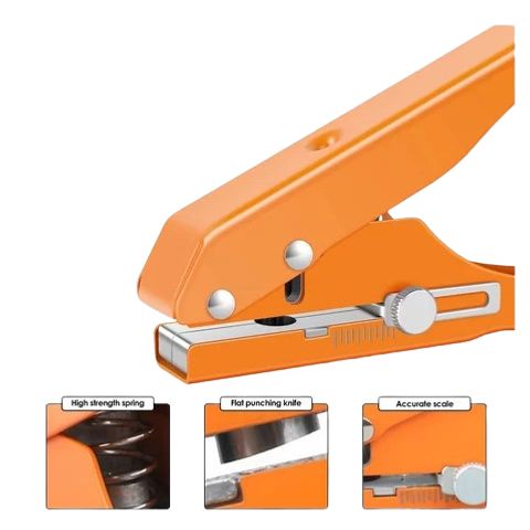 Kìm Bấm Lỗ Ốc Cam 15mm - Dụng Cụ Bấm Chỉ Nhựa PVC Dày, Đục Lỗ Giấy và Bìa - Chất Liệu Hợp Kim Bền Bỉ