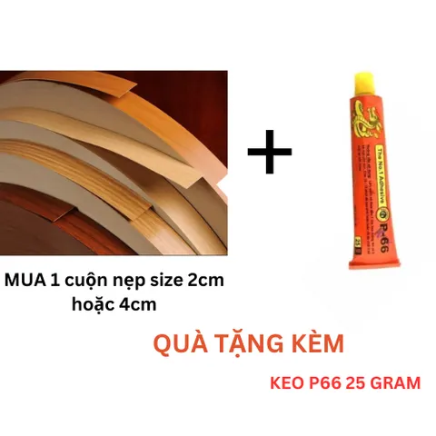 Nẹp Dán Cạnh Ván, Chỉ Nhựa PVC bản 21mm- Nhiều Màu Dùng Cho Gỗ Công Nghiệp+ tặng keo dán P66 25 gam