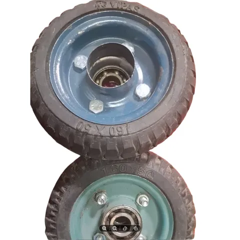 [HOẢ TỐC] Bánh Xe Đẩy Hàng Cao Su Đặc Đường Kính 20cm Loại Tốt