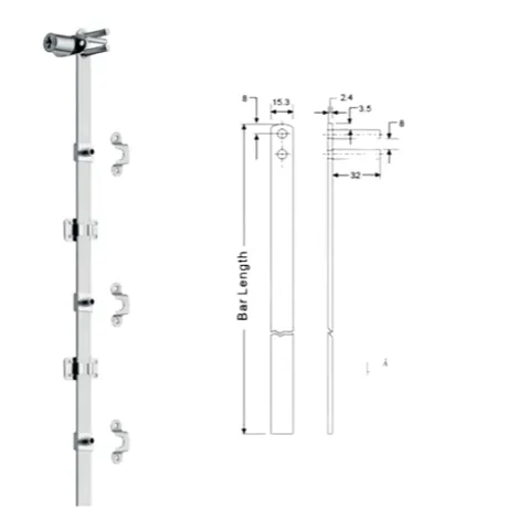 Khóa Ổ Tủ 3 Ngăn Hammered - Bảo Vệ Đồ Cá Nhân Tại Văn Phòng, Có 2 Chìa Khóa, Hợp Kim Chắc Chắn, Kích Thước 50cm