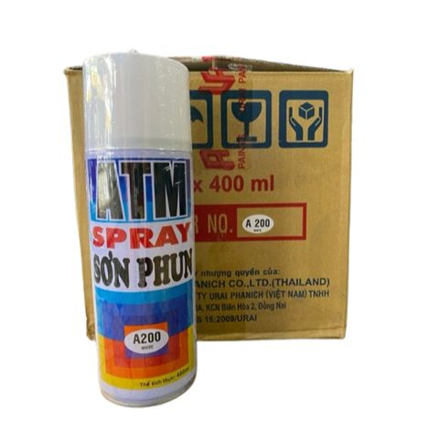 Sơn ATM Spray Cao Cấp 1 Thùng 12 chai (400ml/chai) có đầy đủ màu