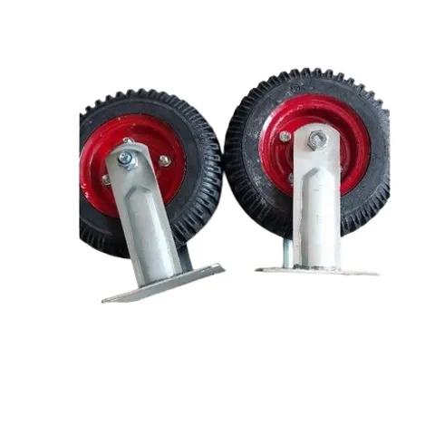 Bánh Xe Đẩy Hàng Cố Định Chịu Tải 300kg-500kg, Phi 200mm, Cao 25cm - Xe Nước Mía Chất Lượng Cao