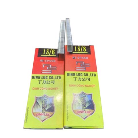 Đinh ghim bấm gỗ 13/6 - 13/8, hộp 5000 cây đinh U ghim nạp cho Kìm bắn đinh ghim cầm tay