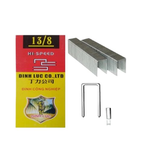 Đinh ghim bấm gỗ 13/6 - 13/8, hộp 5000 cây đinh U ghim nạp cho Kìm bắn đinh ghim cầm tay