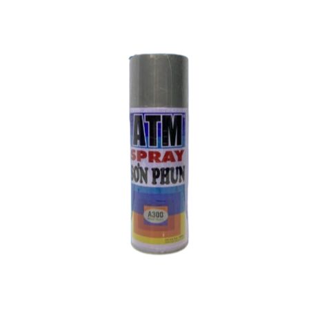 Sơn Xịt Bạc ATM A300 - Hỗn Hợp Nhựa NC & Acrylie Lacquer, Sơn Nhanh Khô, Bóng Cao, Bảo Vệ Nội Thất, Thiết Bị Điện & Nhựa