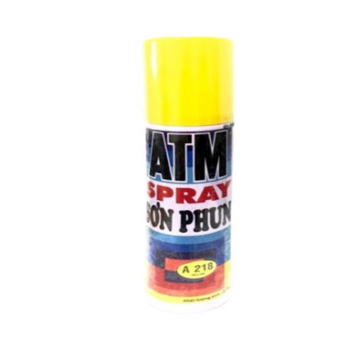Sơn Xịt ATM A218 Màu Vàng - Sơn Phun Độ Bao Phủ Cao Cho Kim Loại, Gỗ, Nhựa - Giải Pháp Trang Trí và Bảo Vệ Bề Mặt