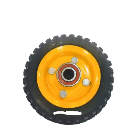Bánh xe cao su đặc 155x47mm loại có đế xoay và có đế cố định (bán lẻ 1 cái)