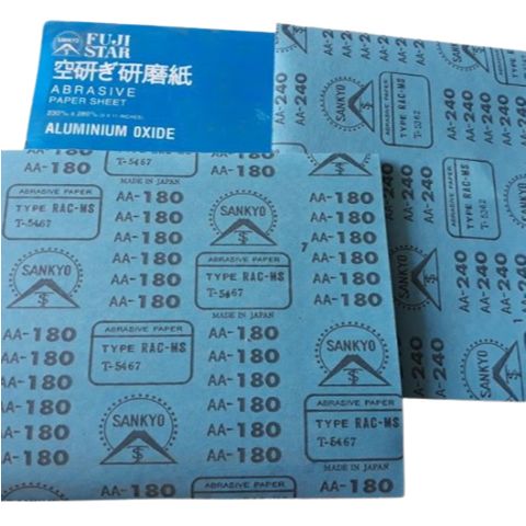 Giấy nhám nhật Sankyo ,ABRASIVE PAPER, Sand paper (Xanh) ( 1 tờ)