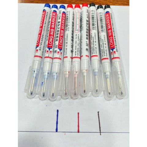 Cây viết lấy mẫu cố định ngòi dài Bút freehand tattoo - bút định hình vẽ lên da - bút dạ vẽ trên da nhiều màu độ bám nét