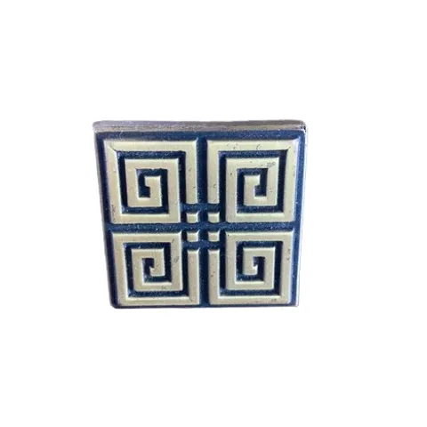 Núm Tủ Bằng Đồng Lớn Vuông Triện Vàng Đen - Tủ Bếp, Tủ Quần Áo, Phụ Kiện Đồ Gia Dụng Đẳng Cấp
