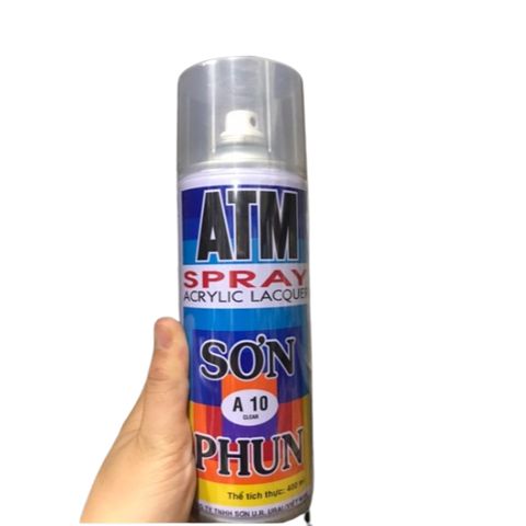 Sơn Xịt ATM Spray A10 400ML - Sơn Bóng Chất Lượng Cao Cho Gỗ, Kim Loại - Chống Thời Tiết Nhiệt Đới, Nhanh Khô, Dễ Sử Dụng