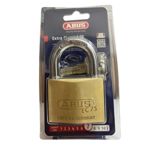 Khóa Treo Đồng ABUS 75/60mm Chống Cắt - Bộ 4 Chìa Vi Tính Cao Cấp - Ổ Khóa An Toàn Nhập Khẩu Đức