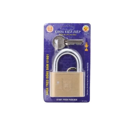 Ổ Khóa Treo Bằng Đồng Việt Tiệp 01601 - Khóa Cỡ Lớn 6cm Không Cần Chìa Khóa - Bảo Hành 12 Tháng
