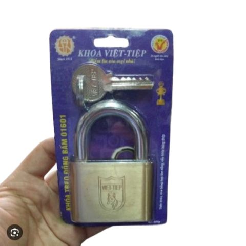 Ổ Khóa Treo Bằng Đồng Việt Tiệp 01601 - Khóa Cỡ Lớn 6cm Không Cần Chìa Khóa - Bảo Hành 12 Tháng