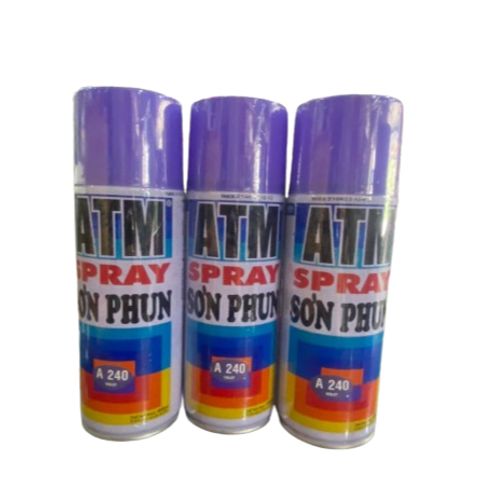 Sơn Xịt ATM Màu Tím A240 - Sơn Phun Chất Lượng Cao Cho Xe Máy, Đồ Gỗ, và Kim Loại - Hàng Chính Hãng Việt Nam