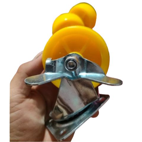 Bánh xe vàng nghệ 3cm, 4cm, 5cm, 6cm, 7cm, 8cm, 10cm - 2 Vòng Không Khóa - Có Khóa