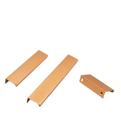 Tay nắm chữ L - Tay nắm tủ âm - Tay nắm dạn thanh cao cấp [ vàng ] mã L09