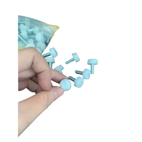 Bịch 100c Chân tăng chỉnh 1 vạch màu trắng, nhiều kích thước 6x20mm, đế 15x7mm, giá rẻ, bán chạy