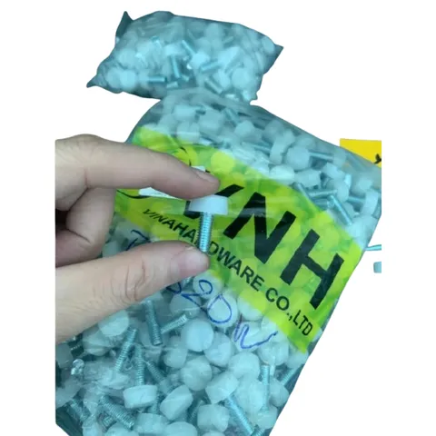 Bịch 100c Chân tăng chỉnh 1 vạch màu trắng, nhiều kích thước 6x20mm, đế 15x7mm, giá rẻ, bán chạy