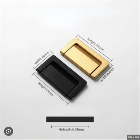TAY NẮM TỦ LẬT K13 VÀNG/ ĐEN KÍCH THƯỚC 64MM GIÁ CHO 1 CÁI
