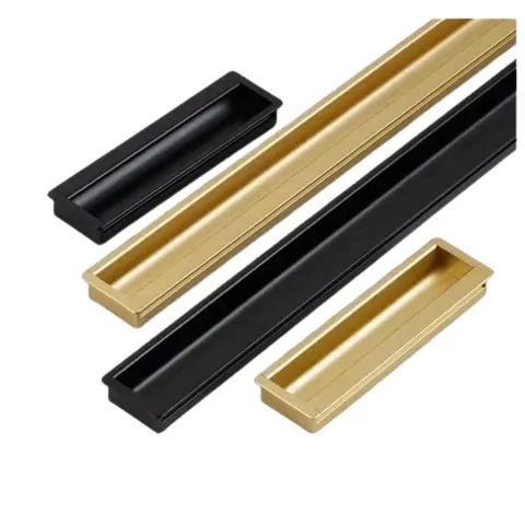 Tay nắm tủ âm màu đen/màu vàng L 1049 - 1T2 1T5 2T 4T