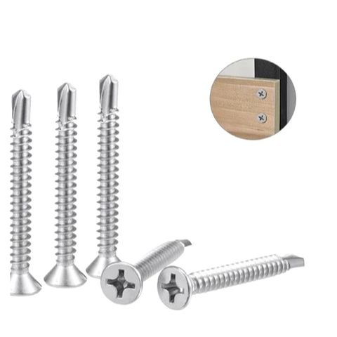 Vít tự khoan đầu dù, đầu bằng inox 410 [ BÁN LẺ]
