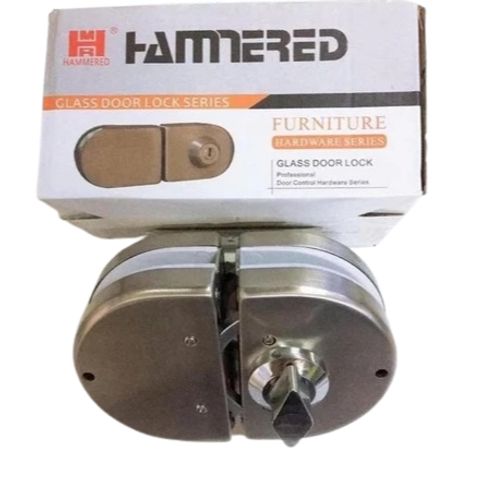 Khoá bán nguyệt đơn/ đôi Hammered cửa lùa kính cường lực