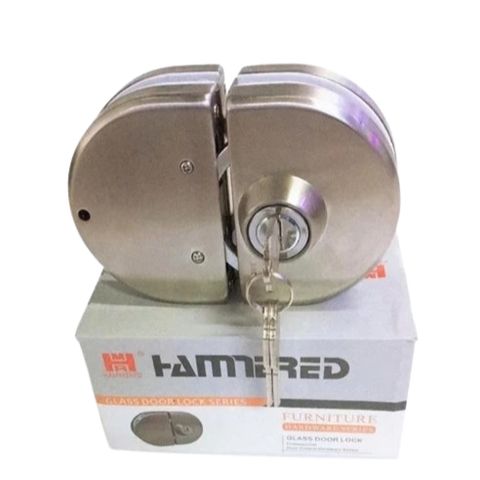 Khoá bán nguyệt đơn/ đôi Hammered cửa lùa kính cường lực