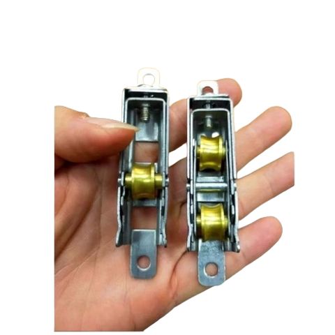 Bánh xe đồng cửa lùa nhôm/nhựa Đơn / Đôi Xingfa hệ 55 Không cần dập lỗ