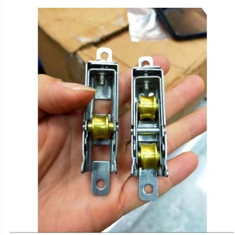 Bánh xe đồng cửa lùa nhôm/nhựa Đơn / Đôi Xingfa hệ 55 Không cần dập lỗ