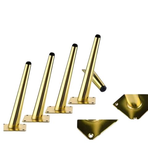 Chân Côn Sắt Ghế Sofa,10cm,15cm,20cm,25cm Vàng Gold, Thép Cao Cấp – Loại Nghiêng – Nhiều Kích Thước