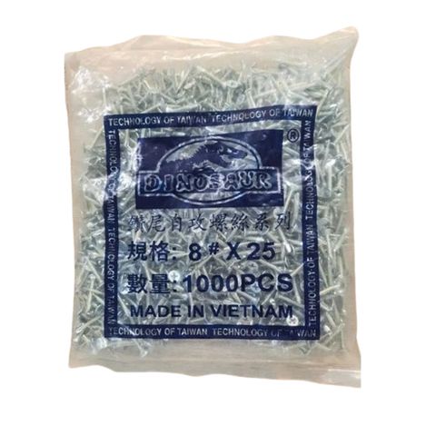 Bịch 1000 con Vít Bắn Sắt Đầu Sàn Đuôi Cá (Vít Sàn), Vít Tự Khoan Hàng Dinosaur