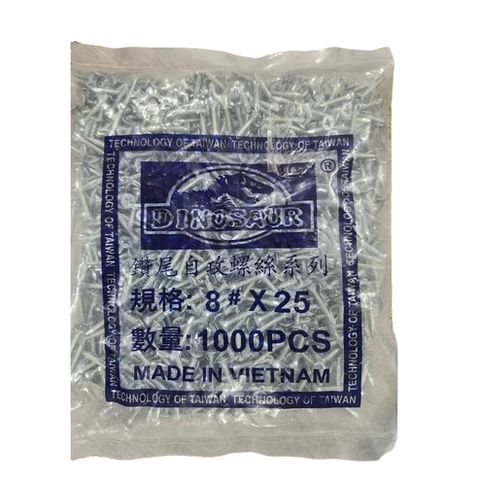 Bịch 1000 con Vít Bắn Sắt Đầu Sàn Đuôi Cá (Vít Sàn), Vít Tự Khoan Hàng Dinosaur