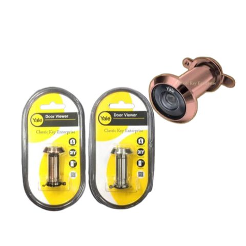 Mắt thần YALE gắn cửa Có 2 loại 180 độ V0401A và 200 độ V0403 14mm Hàng Chính Hãng