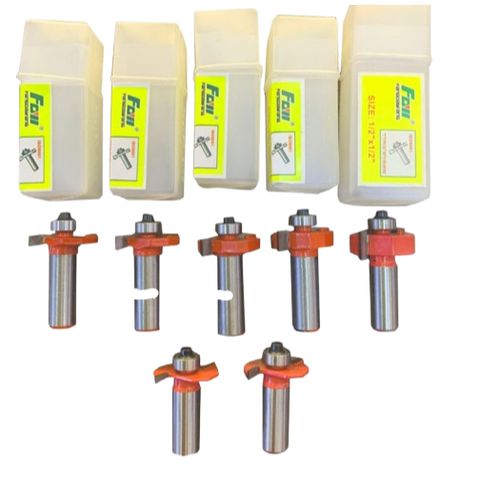 Mũi phay gỗ cuốc rãnh 2 cánh, cốt 6.35mm - 12.7mm (Mũi router, mũi soi gỗ)