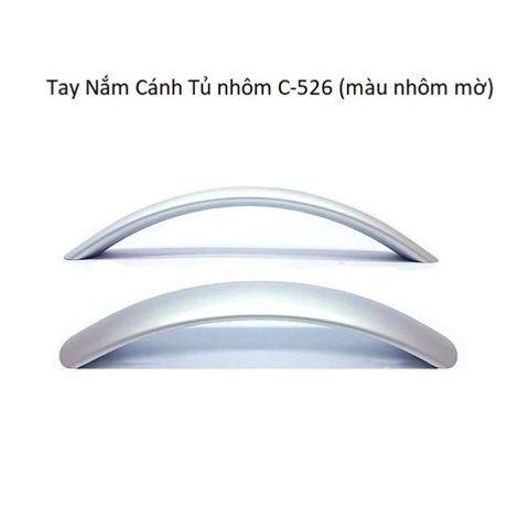 Tay nắm tủ nhôm C-526 (Màu Nhôm Mờ)