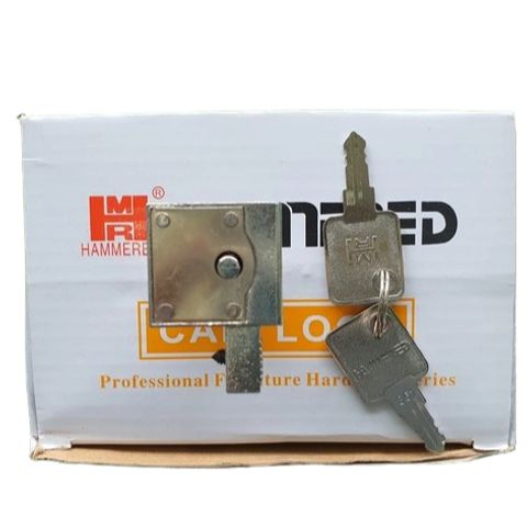 Khóa Nhấn Cửa Lùa Một Chiều Hammered cho Tủ Kiếng - Thiết Kế Đơn Giản, Bền Bỉ với 2 Chìa Khóa Sản Phẩm Tiện Ích