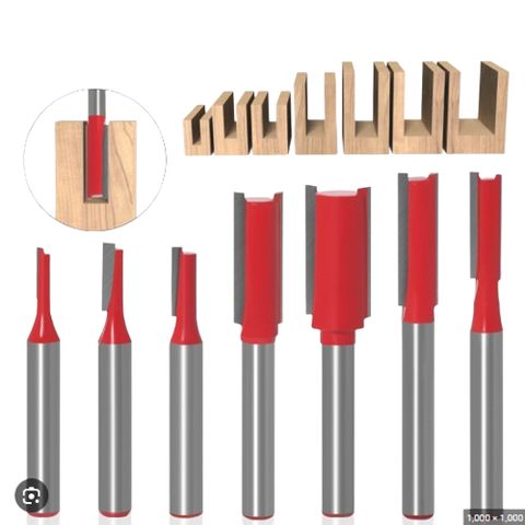 Mũi phay gỗ thẳng mũi soi lấy nền lắp máy phay cầm tay và trục đứng MST-DO-TQ