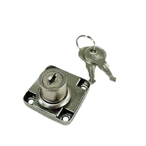 Khóa Tủ Hammered Chìa Tròn FE 138-022 - Hợp Kim Kẽm, Màu Crom Bóng, Bảo Hành 6 Tháng, Dụng Cụ Tiện Ích Chính Hãng