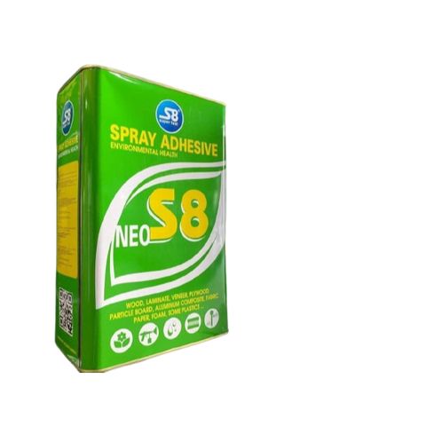 Keo phun dán gỗ S8, Keo phun dán gỗ nội thất gỗ công nghiệp MDF Hộp 3,3kg