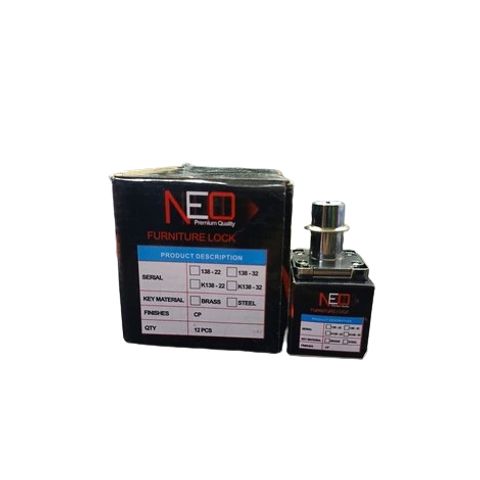 Khóa Tủ NEO 138-032 Chìa Sắt - Hợp Kim Kẽm, Độ Dày 32mm, Thiết Kế Thời Trang, Lý Tưởng Cho Nội Thất Nhà Ở