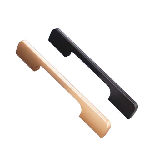 Tay nắm tủ gỗ, tay nắm cửa 672 vàng nhẹ (kèm ốc)