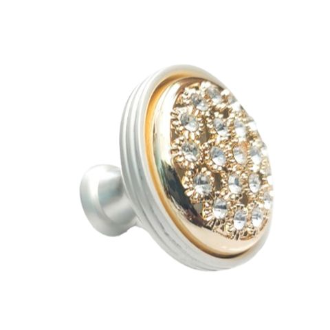 Tay Nắm Tủ Mã 1505 Tròn Đính Đá Sang Trọng - Dụng Cụ Tiện Ích Tăng Tính Thẩm Mỹ Nội Thất